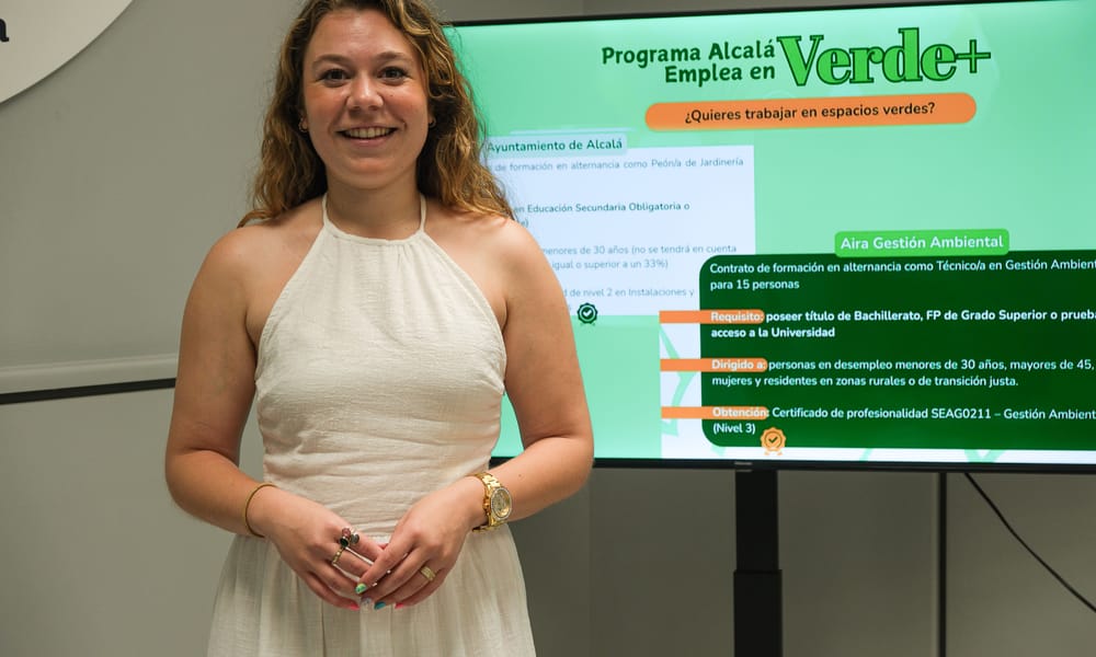 El lunes se abre el plazo para participar en el programa de mejora de competencias Alcalá Emplea en Verde+