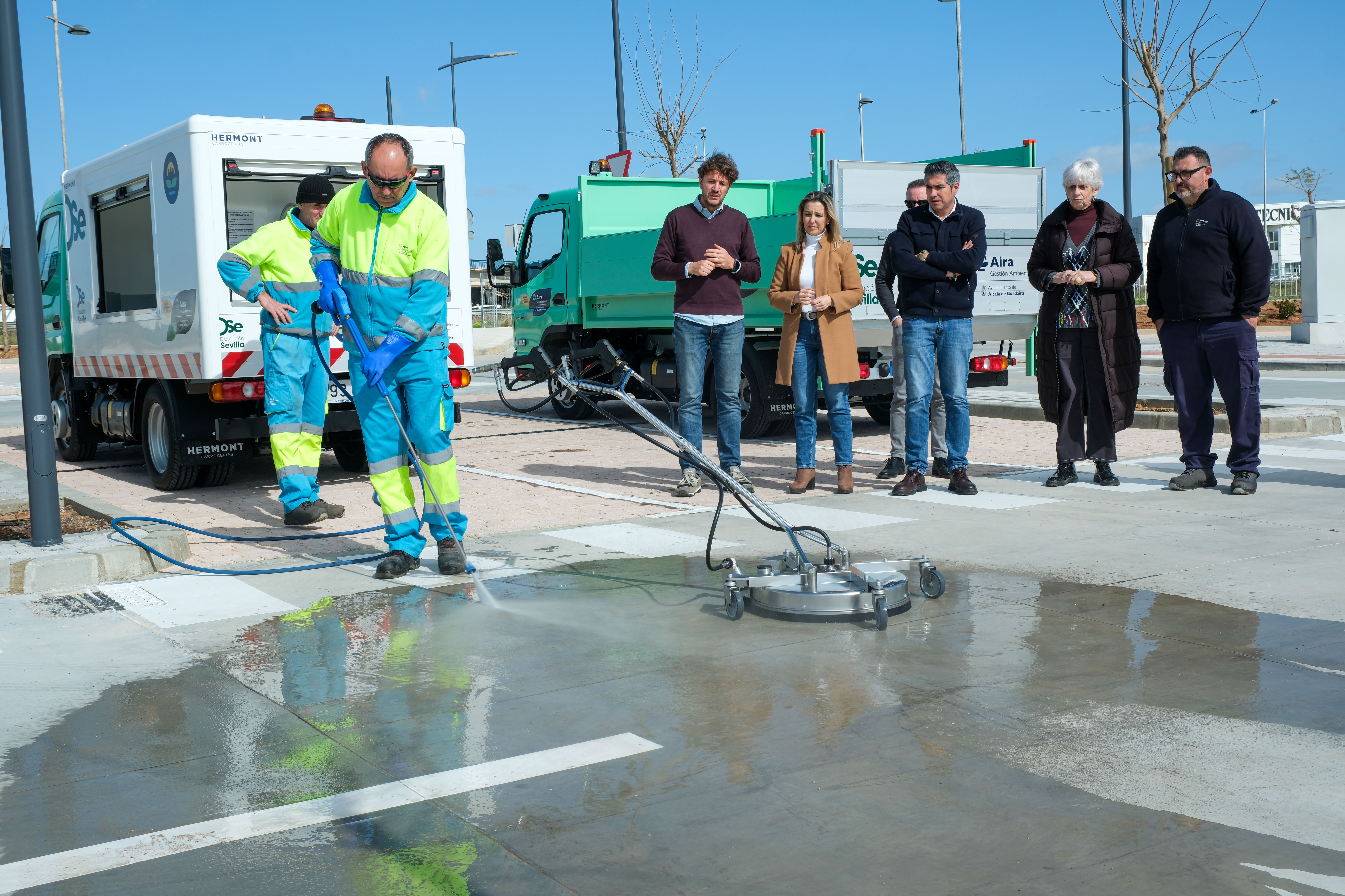  Aira Gestión Ambiental incorpora cuatro nuevos vehículos para reforzar la limpieza pública, con apoyo de la subvención de la Diputación de Sevilla