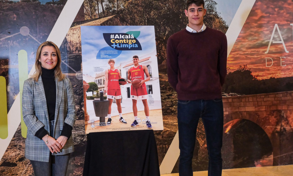 Dos Campeones del Mundo de baloncesto, protagonistas de una campaña cívica en Alcalá de Guadaíra