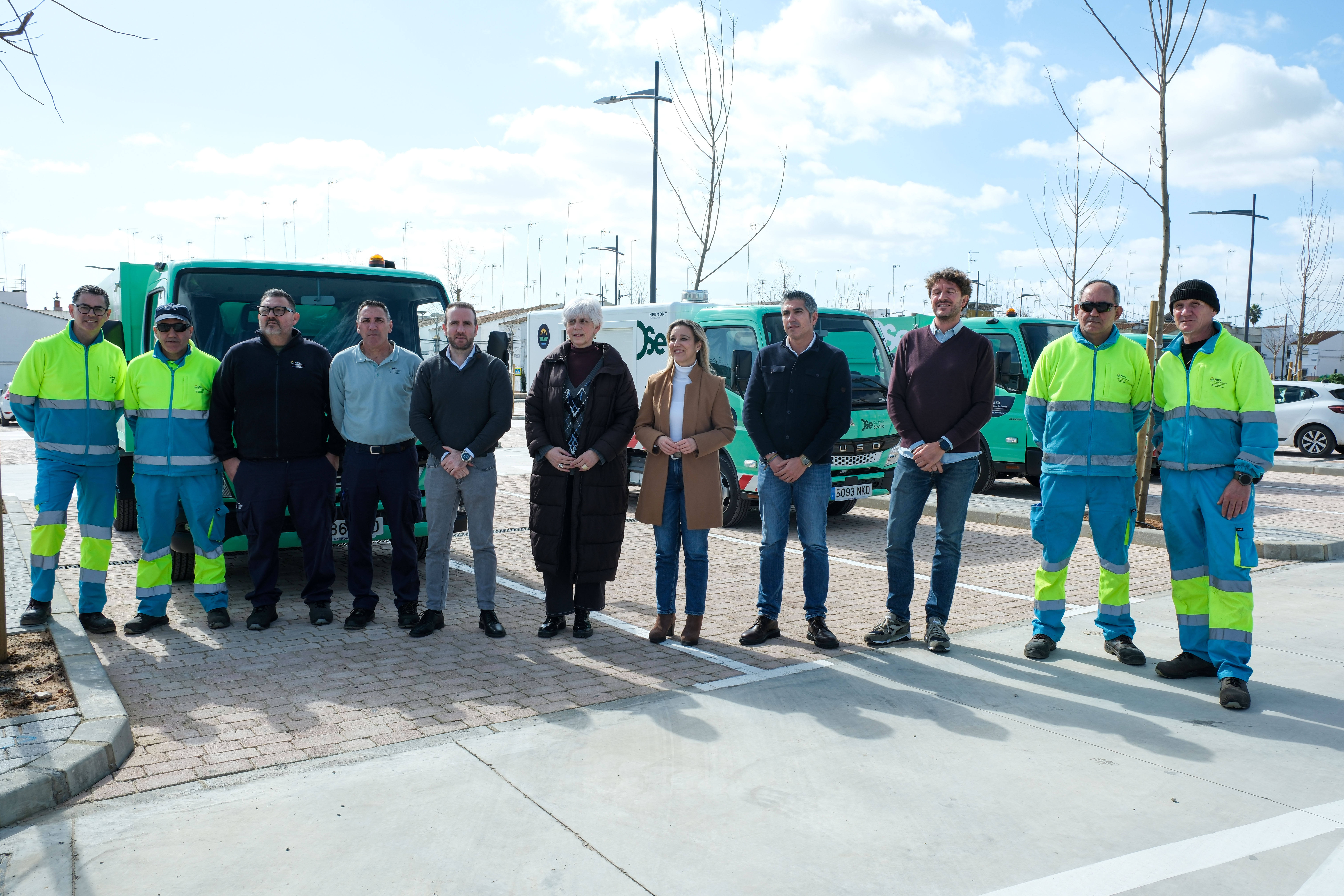  Aira Gestión Ambiental incorpora cuatro nuevos vehículos para reforzar la limpieza pública, con apoyo de la subvención de la Diputación de Sevilla