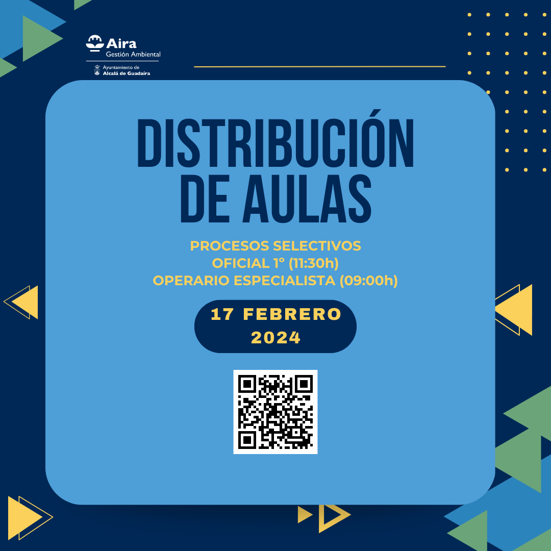 Publicada la distribución de las aulas de las pruebas teóricas de Aira 