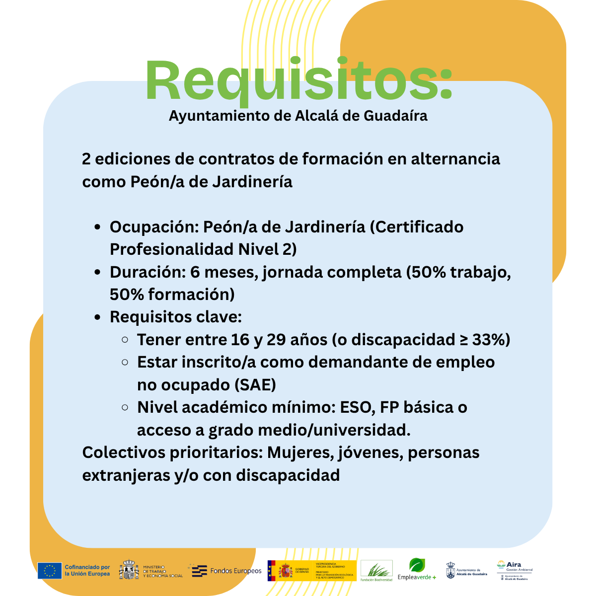 Aira impulsa la mejora de competencias con formación y empleo verde