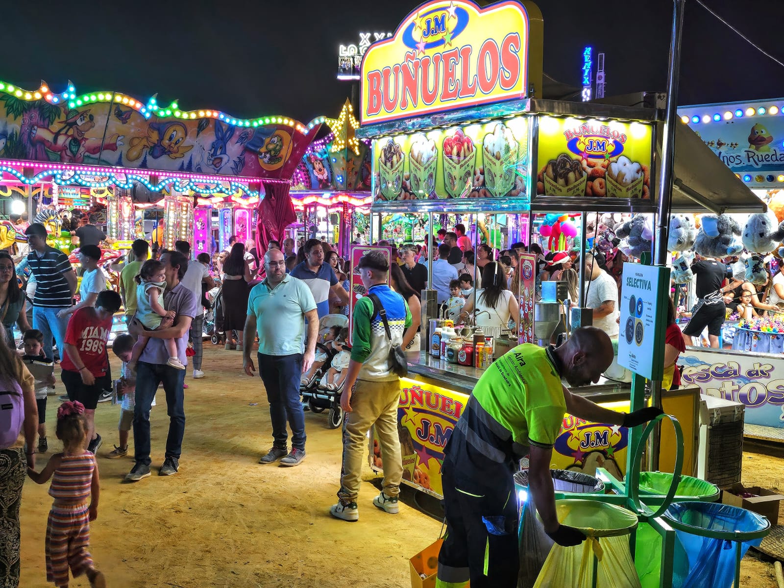 La recogida de RSU en la Feria de Alcalá de Guadaíra aumenta un 8,7% en 2024