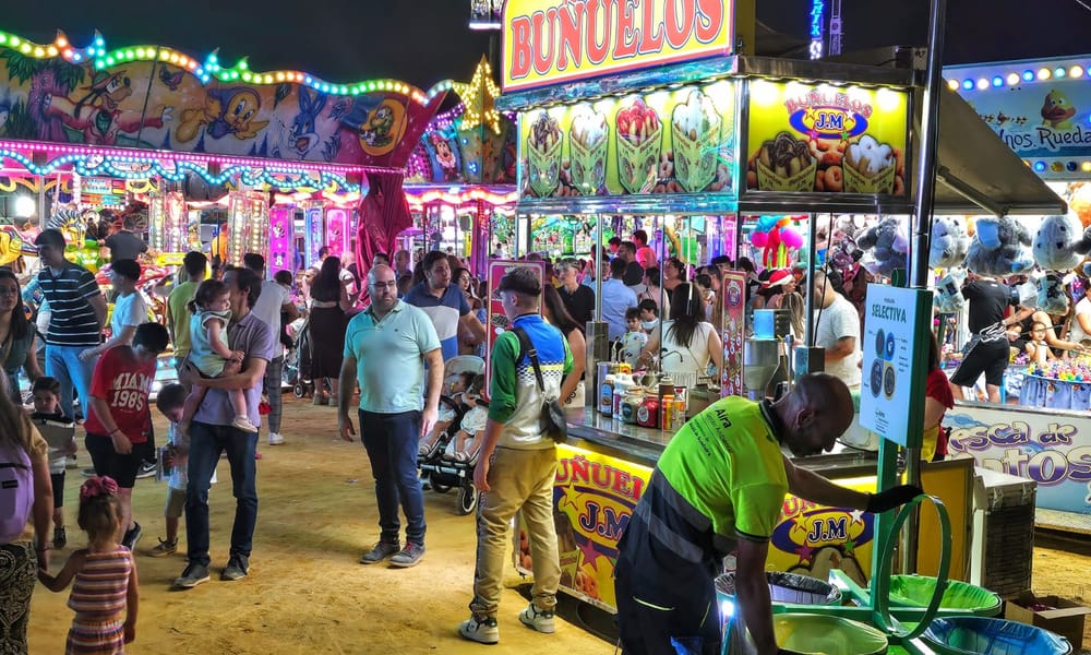 La recogida de RSU en la Feria de Alcalá de Guadaíra aumenta un 8,7% en 2024