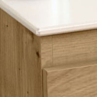 Casco roble - Encimera blanca