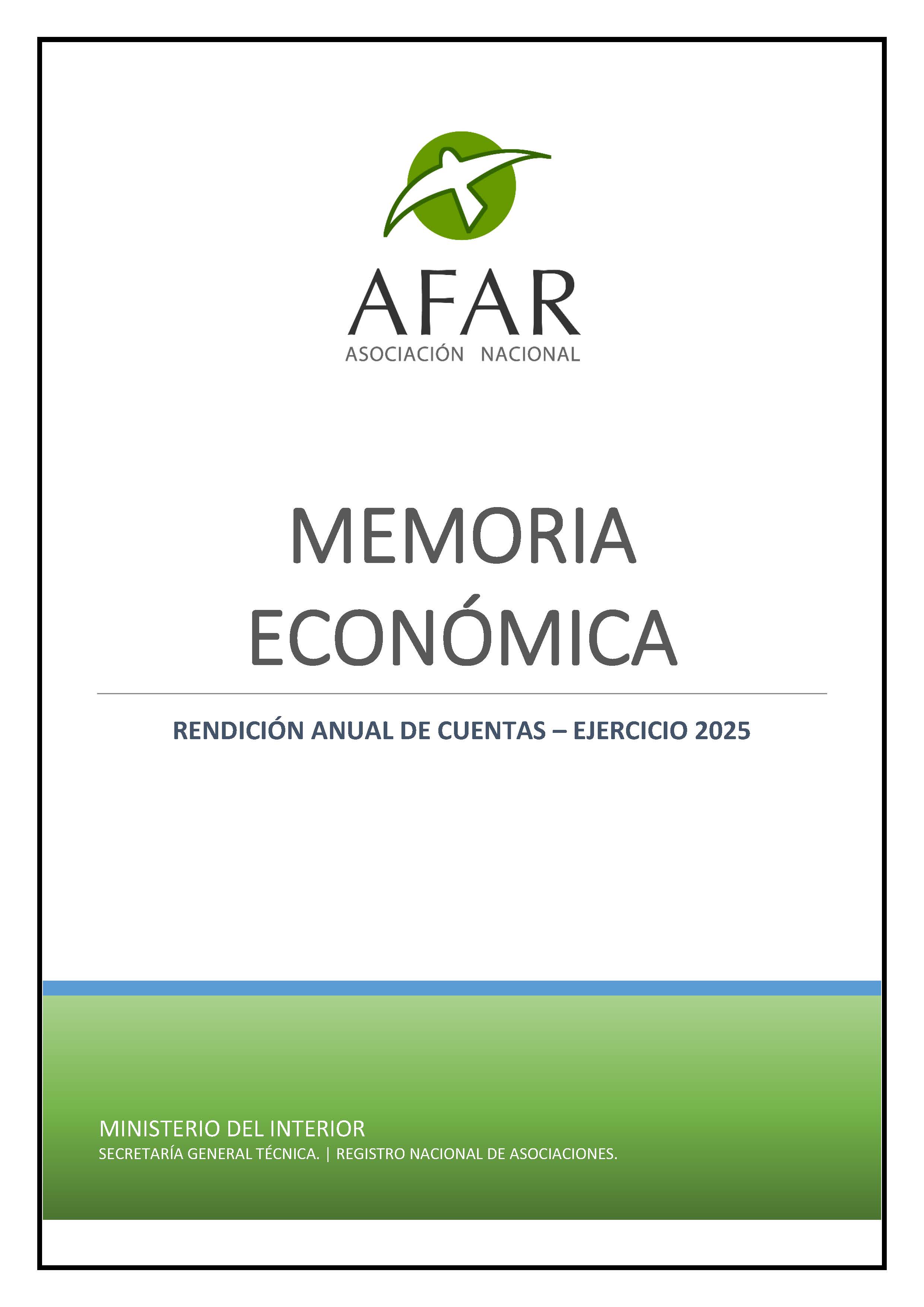Memoria Económica 2025