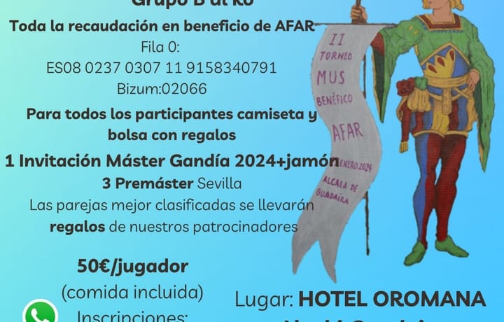 II TORNEO BENÉFICO MUS