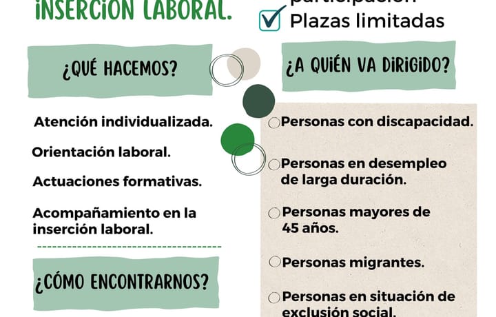 "Programas Integrales para la Inserción Laboral. T-Acompañamos"