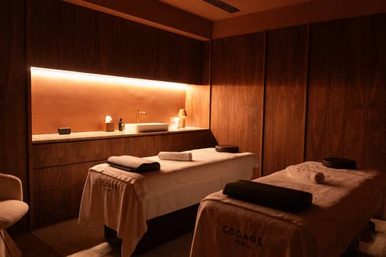 Cabina de tratamientos en el SPA Manantial en el Hotel Mercer Madrid