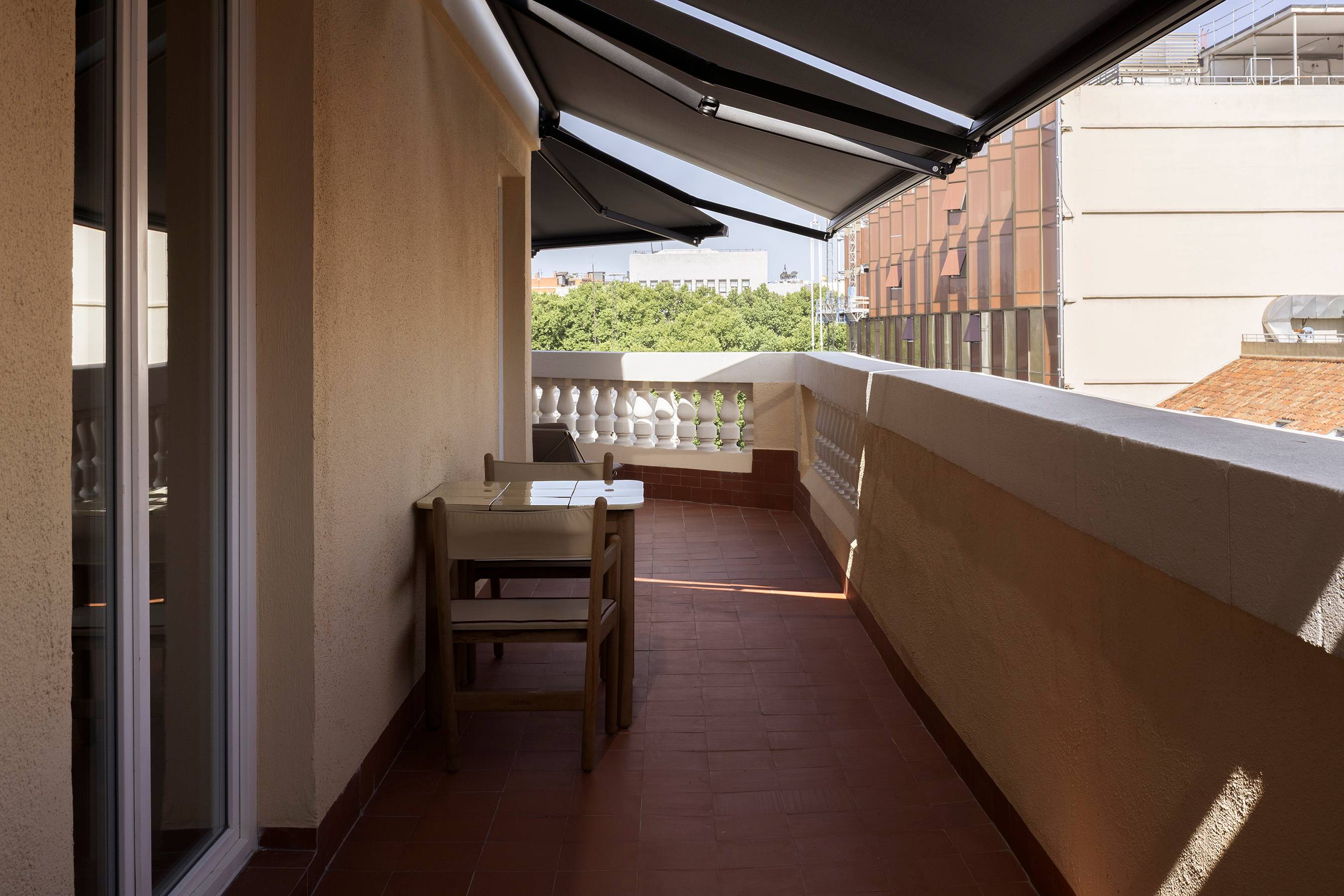 Terraza privada de la Mercer Suite del Hotel Mercer Madrid 5*GL 