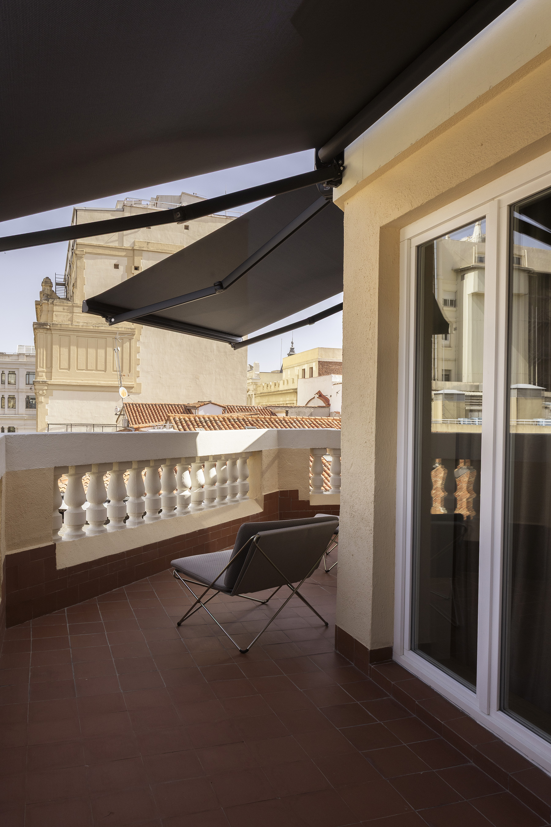 Terraza privada de la Mercer Suite del Hotel Mercer Madrid 5*GL 