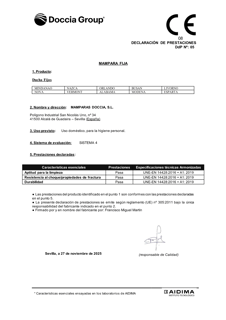 Leistungserklärung feststehende Abtrennungen