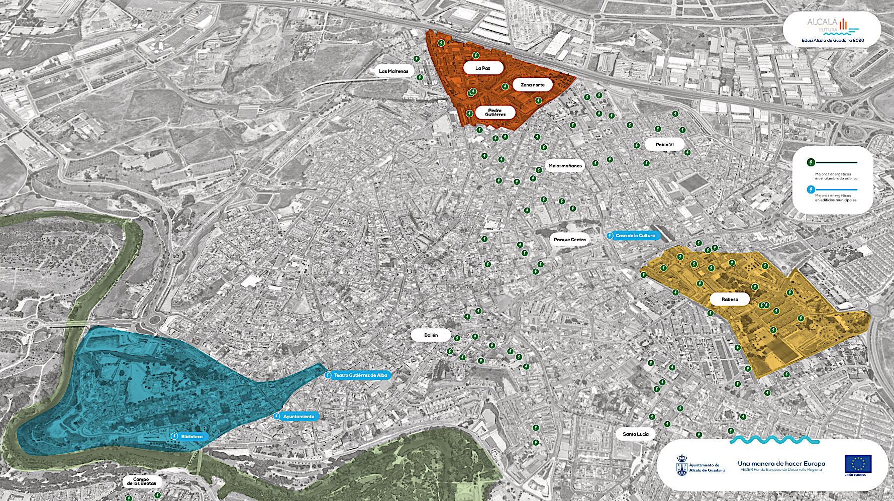 Mejoras energéticas en el alumbrado público de la ciudad