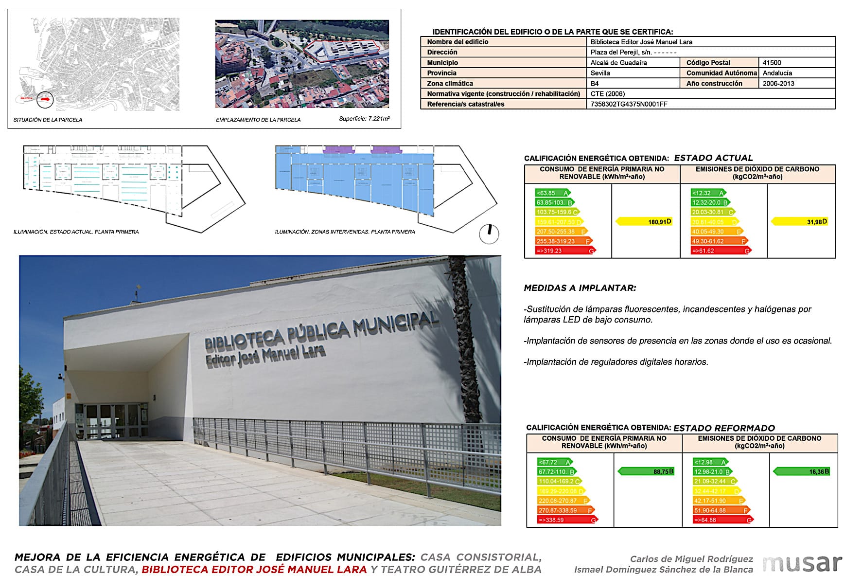 Mejoras energéticas en edificios municipales