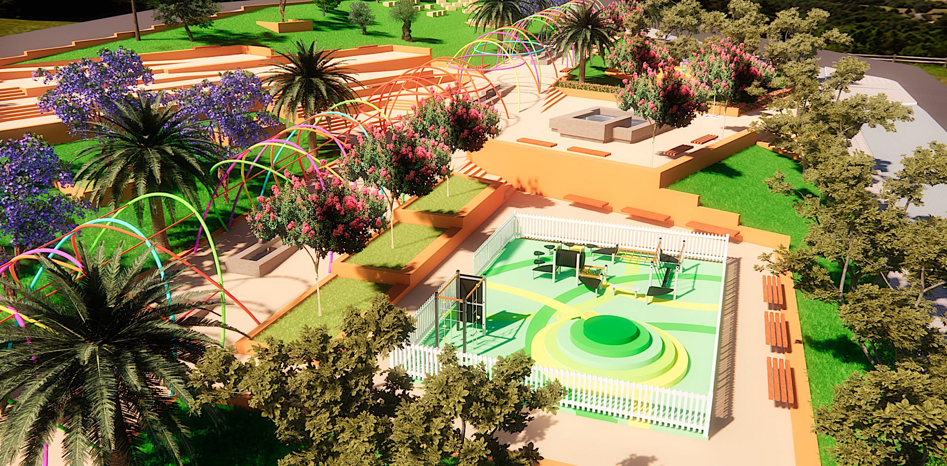 Zonas verdes en Rabesa