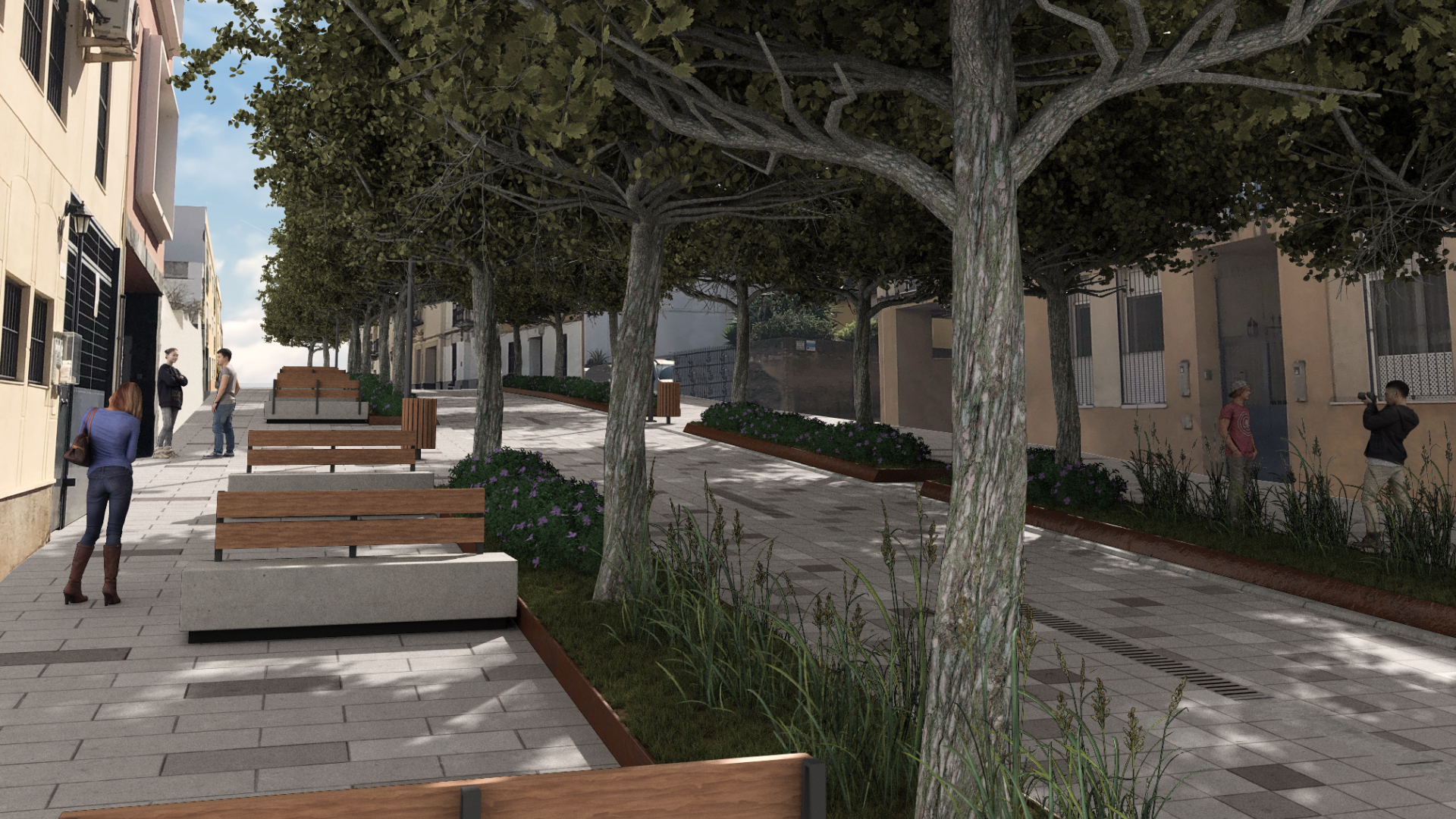 Reurbanización de la Calle Orellana y  acceso al Castillo a través de la Ladera Norte