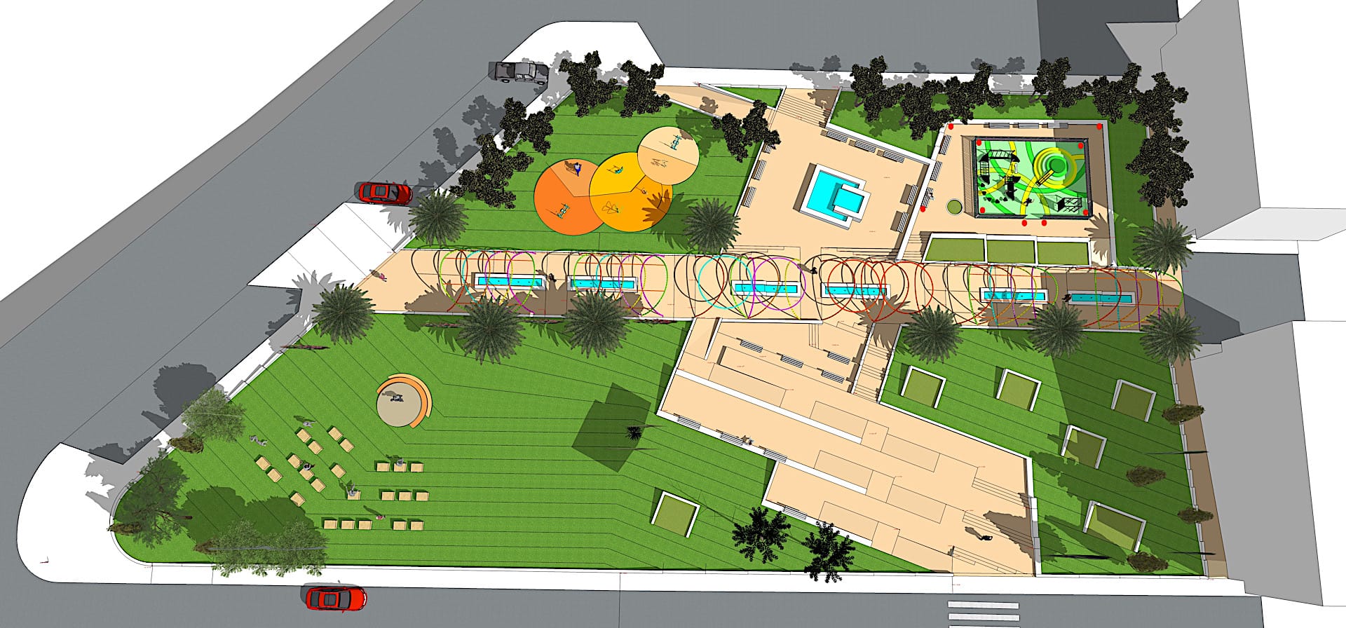 Zonas verdes en Rabesa