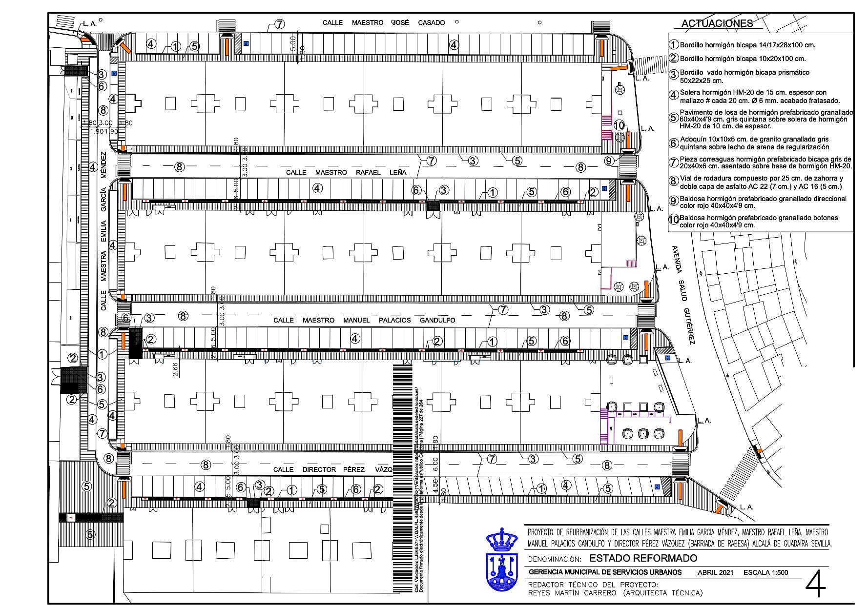Reurbanización de calles barriada Rabesa
