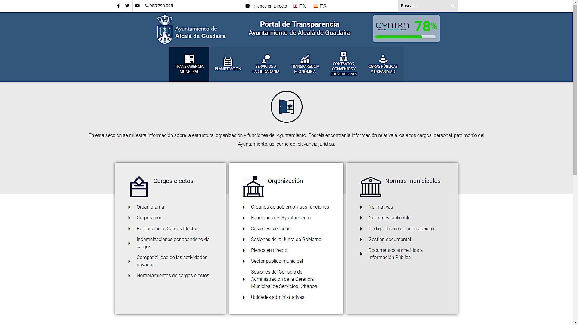 Portal municipal de transparencia