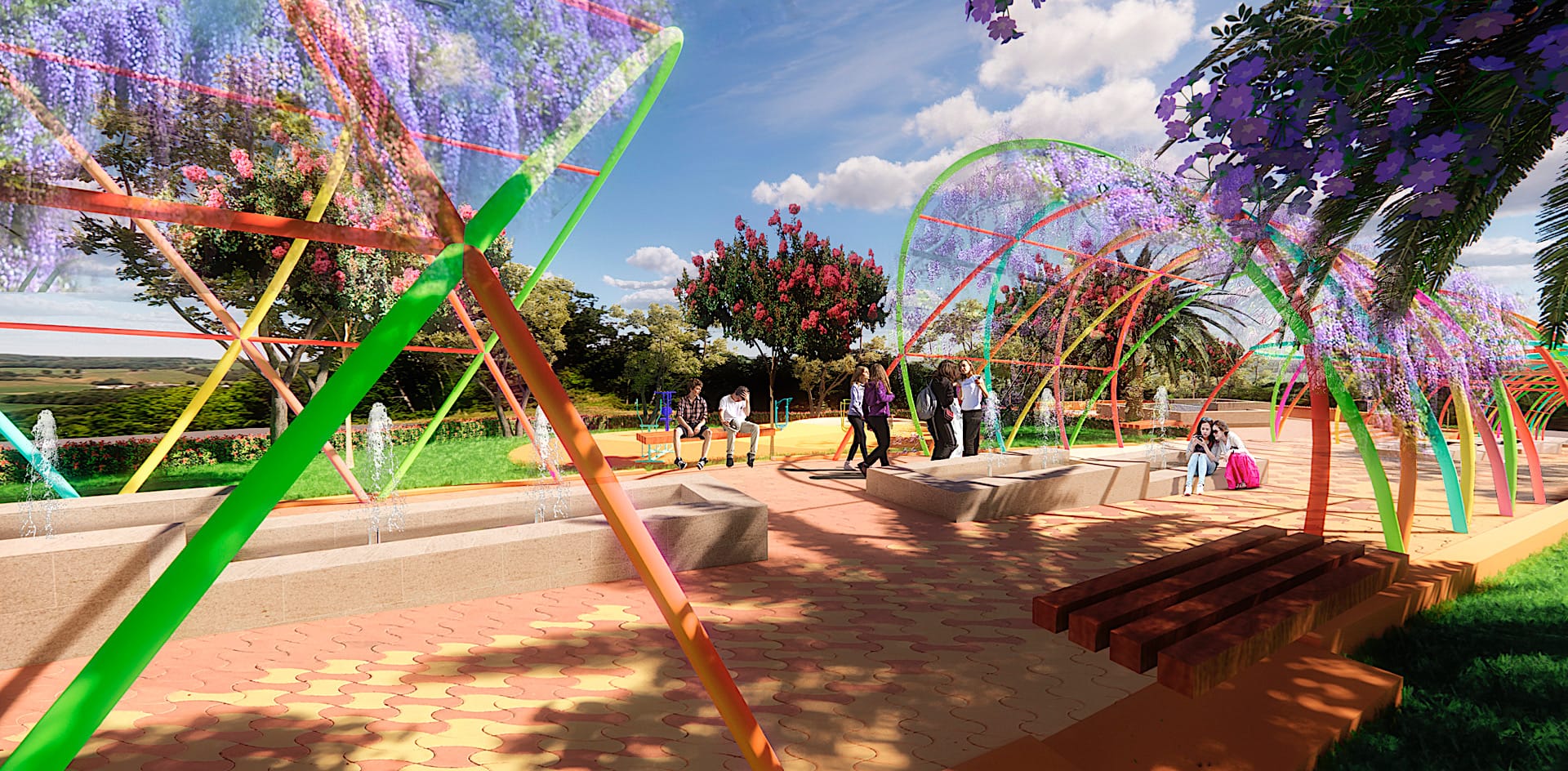 Zonas verdes en Rabesa