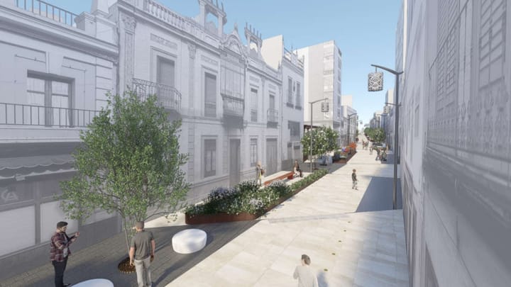 Las obras de la segunda fase de la calle La Mina y la Plaza del Cabildo se iniciarán en la segunda quincena de agosto