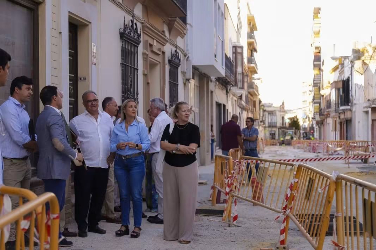 Las obras de la calle La Mina encaran su recta final