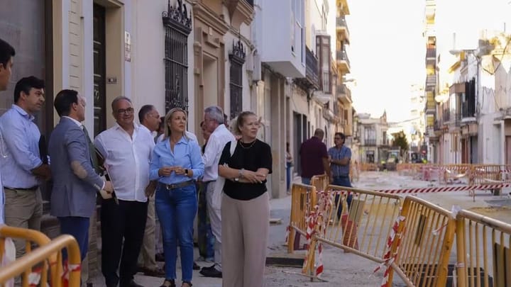 Las obras de la calle La Mina encaran su recta final