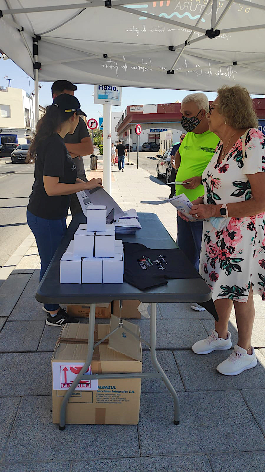 Carpa Centro Salud zona norte y calle Silos