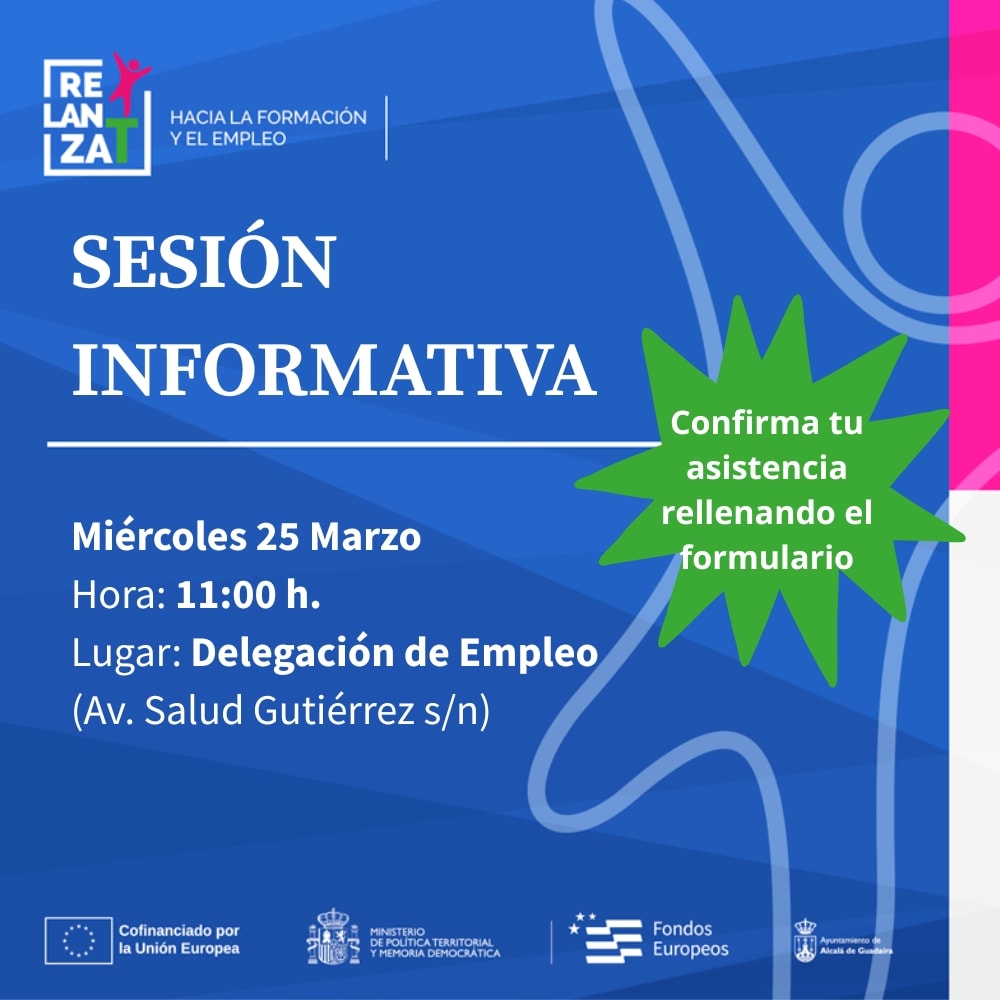 Nueva sesión informativa de RELANZA-T: miércoles 25 de marzo a las 11:00