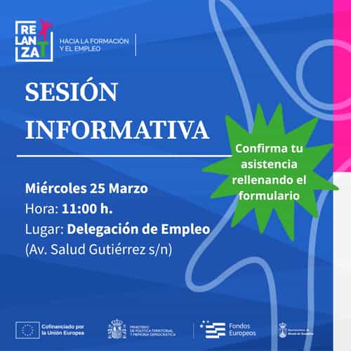 Nueva sesión informativa de RELANZA-T: miércoles 25 de marzo a las 11:00