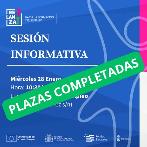Plazas completas para la sesión informativa del proyecto RELANZA-T del 28 de enero