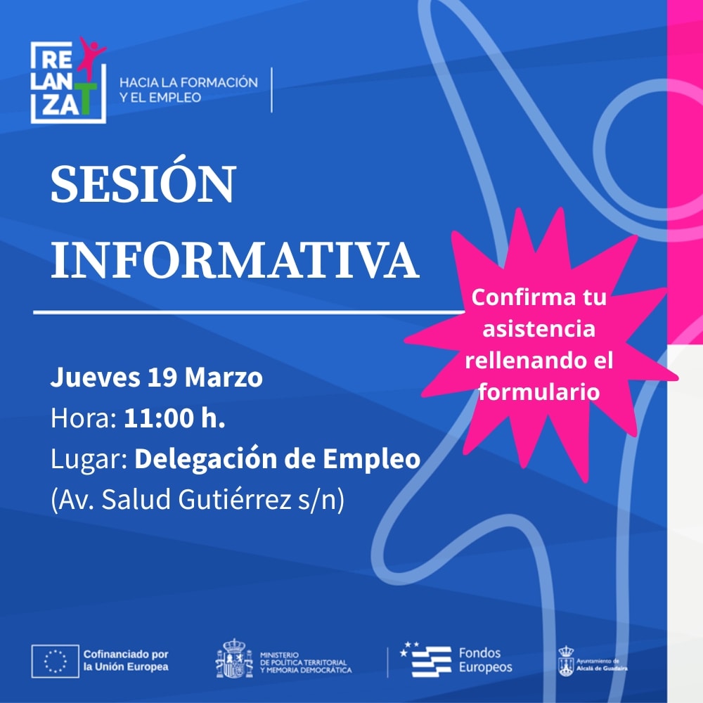 Sesión informativa RELANZA-T: 19 de marzo, 11:00 h. 