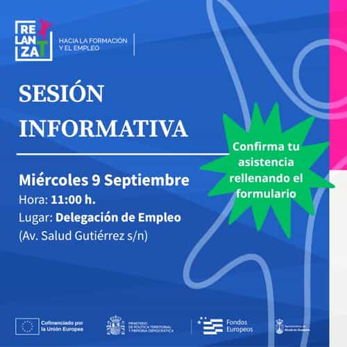 RELANZA-T organiza el 9 de septiembre, a las 11:00 h., una sesión informativa sobre la ampliación de la 2ª convocatoria y las próximas convocatorias