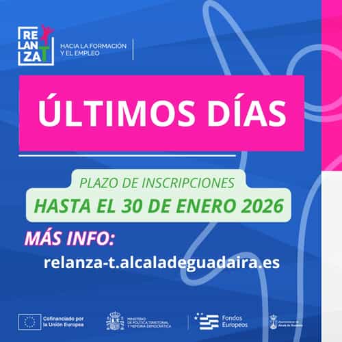 ÚLTIMOS DÍAS para inscribirse en la primera convocatoria de RELANZA-T