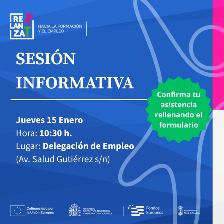 RELANZA-T celebra una nueva sesión informativa el jueves 15 de enero.