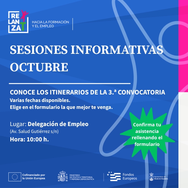 RELANZA-T organiza nuevas sesiones informativas sobre la tercera convocatoria durante el mes de octubre