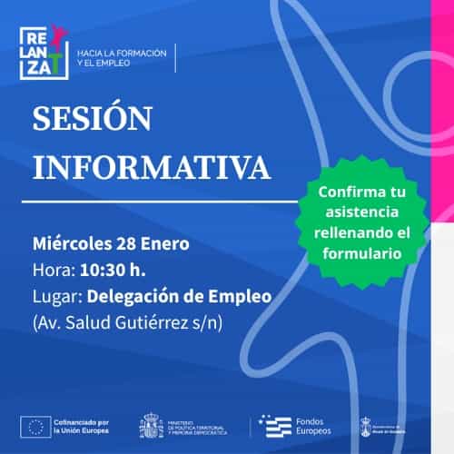 Nueva oportunidad para conocer el proyecto RELANZA-T: sesión informativa el 28 de enero